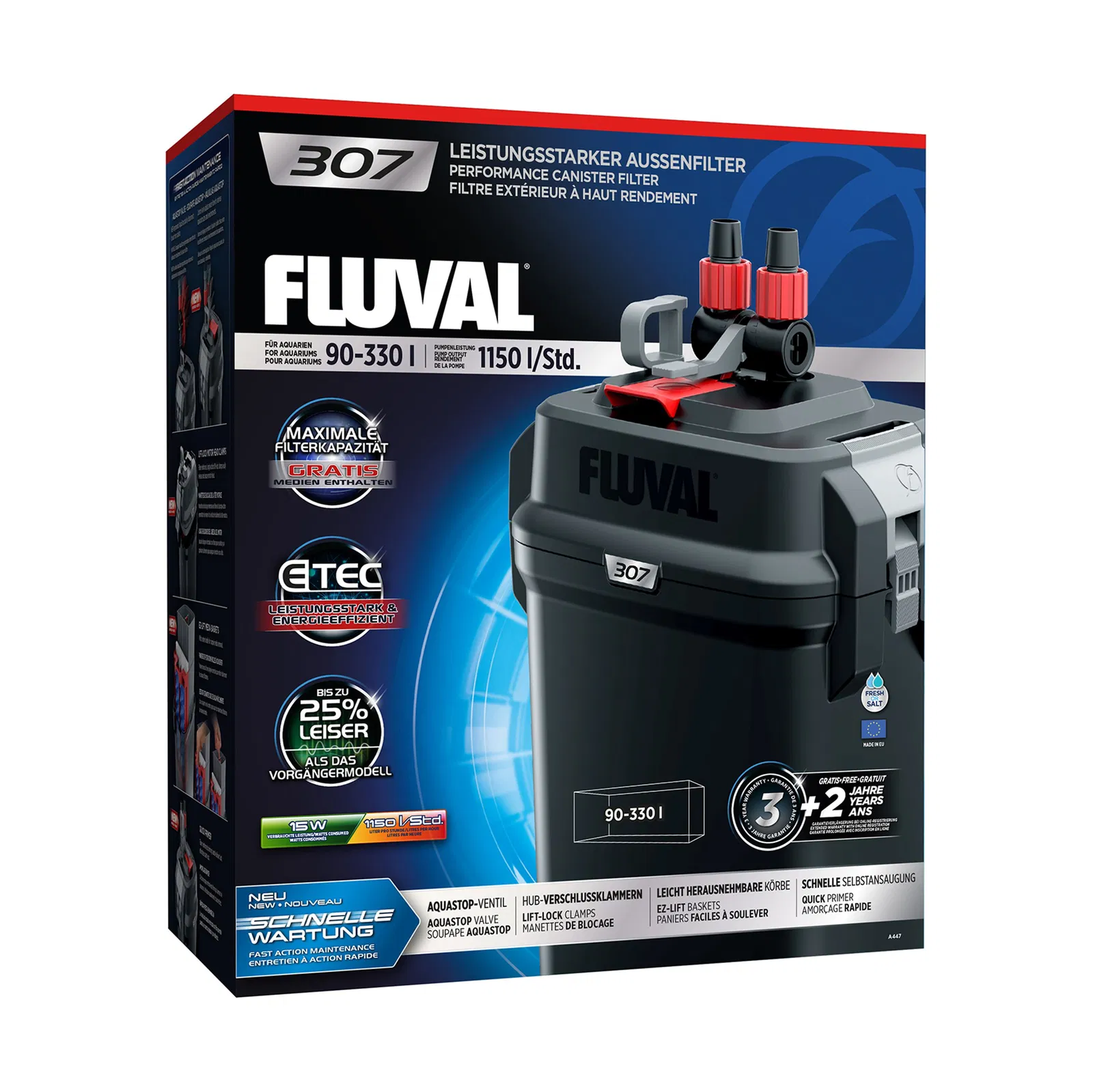 Fluval Spandpumpe 307 (1150 l/t.)
